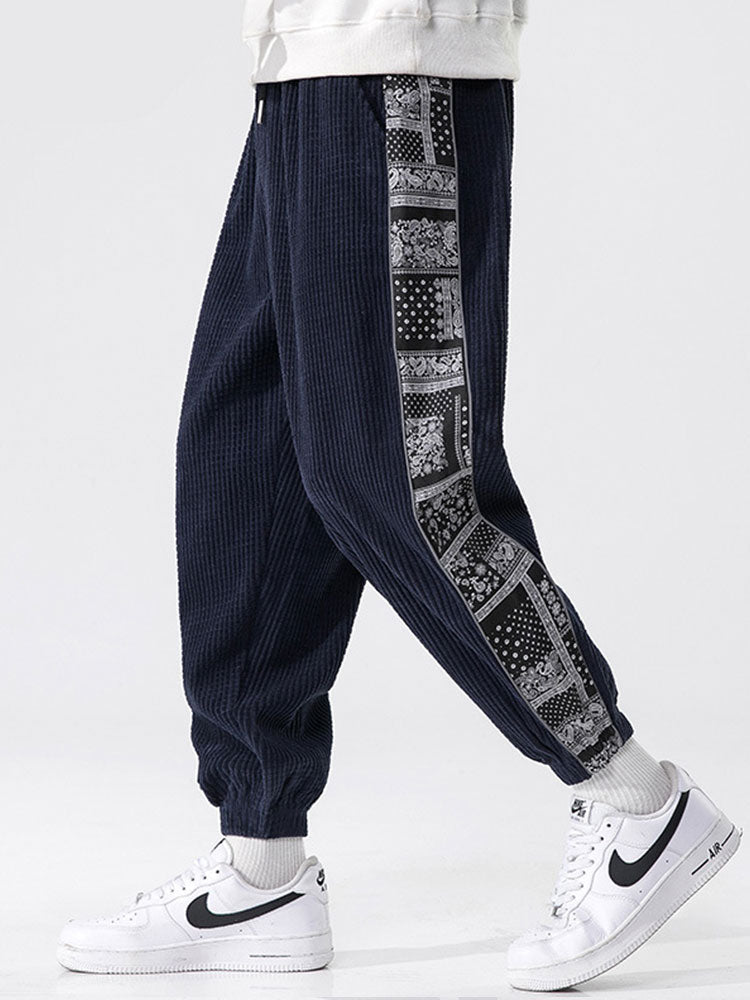 WILLIAM | Joggers with paisley side panel