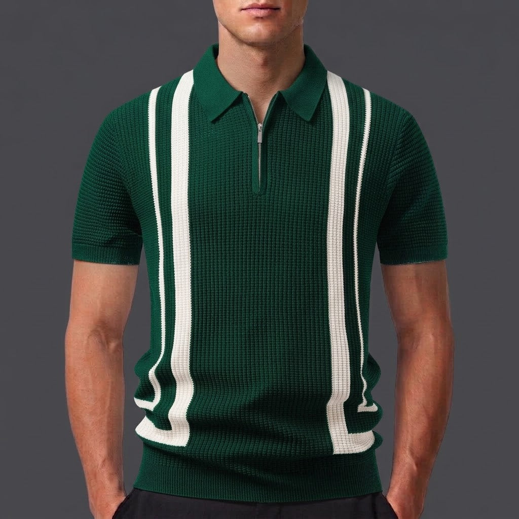 EVAN | Polo with zip neckline