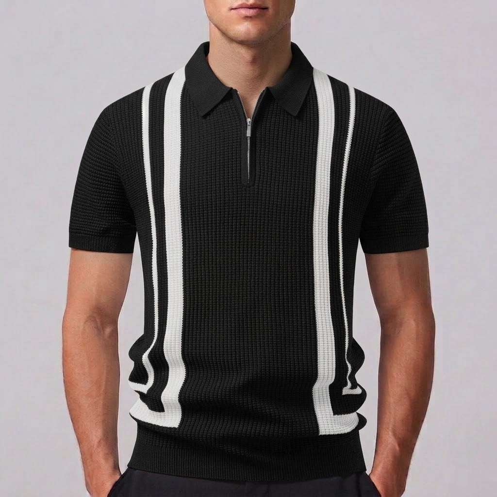EVAN | Polo with zip neckline