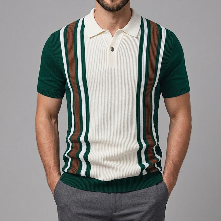 HARRY | Polo shirt with contrast stripes