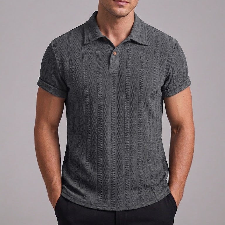 OLIVER | Polo shirt with random print