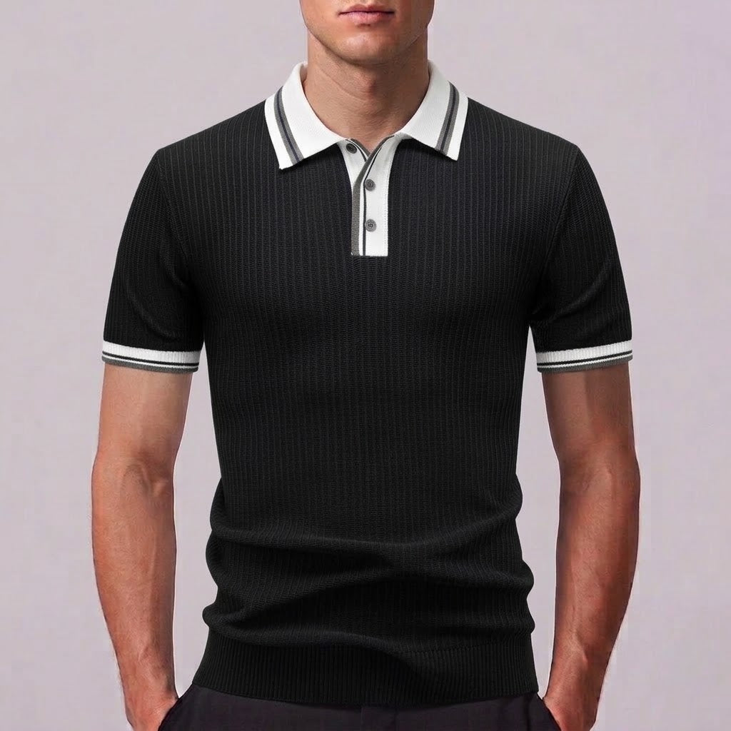 LEO | Polo shirt with contrast piping