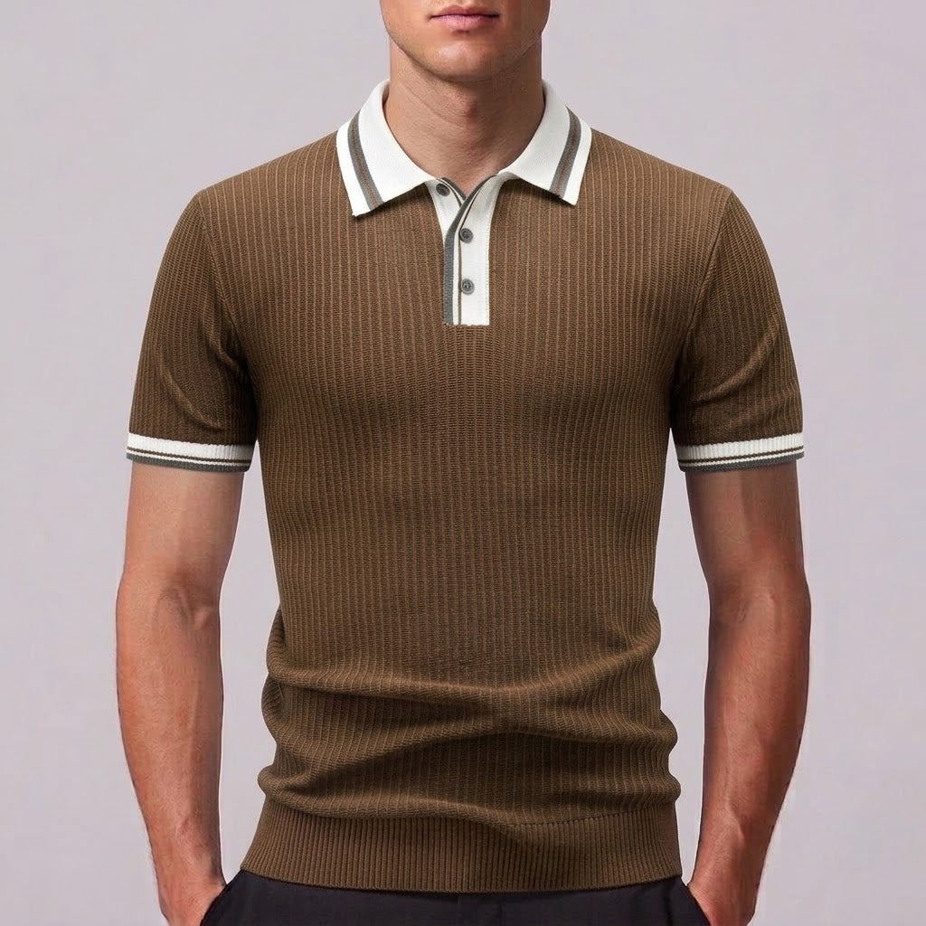 LEO | Polo shirt with contrast piping