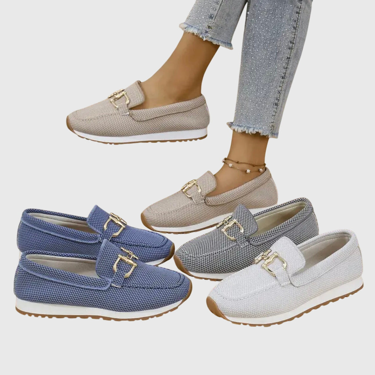 VERA | Loafer sneakers with cushioned footbed