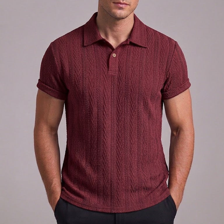 OLIVER | Polo shirt with random print
