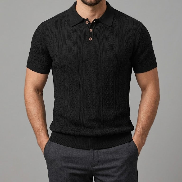 OSCAR | Polo shirt with jacquard pattern