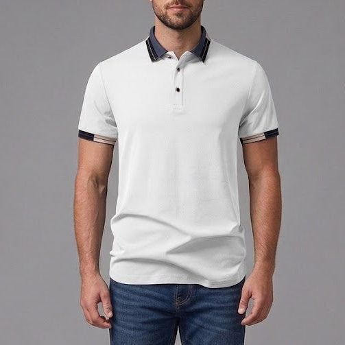 CHARLIE | Polo shirt with contrast piping