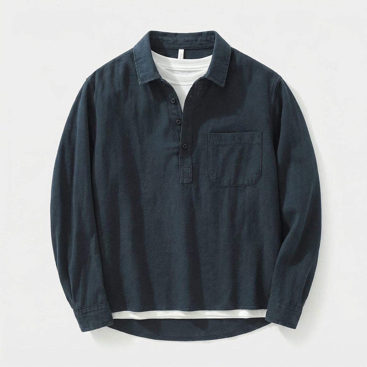 IMOGEN | Shirt with half-placket popover