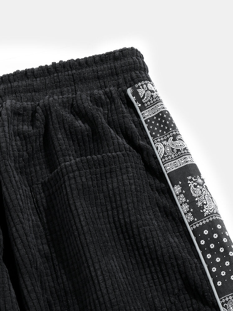 WILLIAM | Joggers with paisley side panel