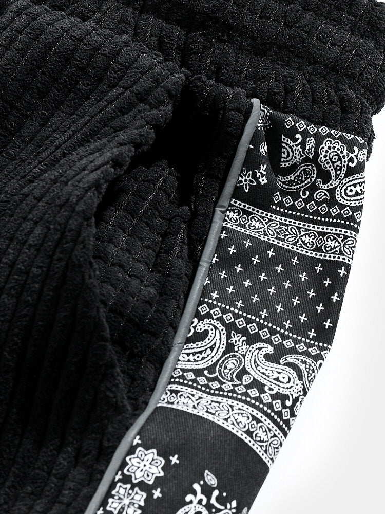 WILLIAM | Joggers with paisley side panel