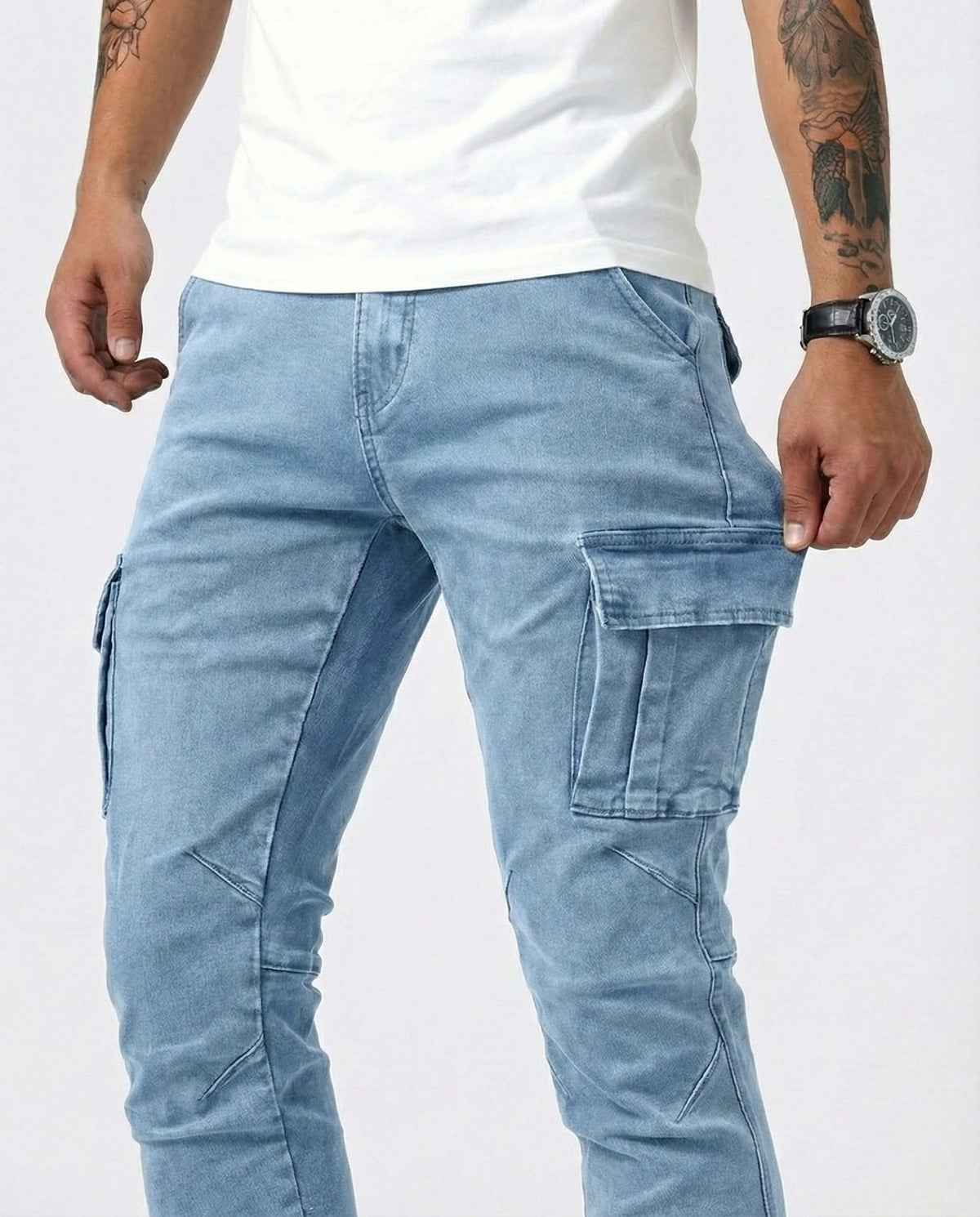 BEAUMONT | Slim-cut trousers with stretch fit