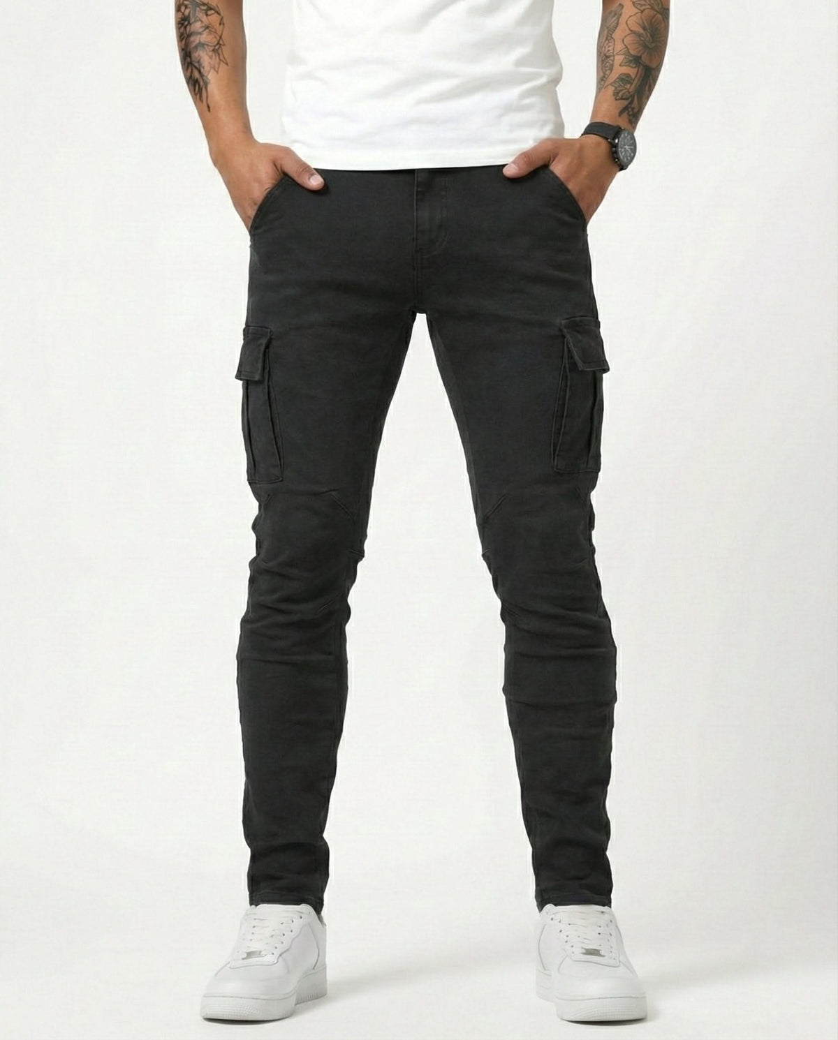 BEAUMONT | Slim-cut trousers with stretch fit