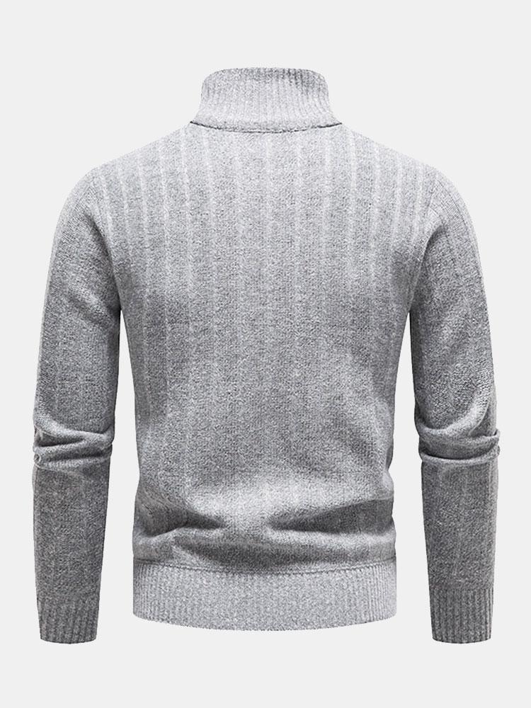 IMOGEN | Sweater with quarter-zip neckline