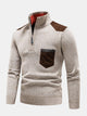 CHARLOTTE | Half-zip sweater with contrast panel