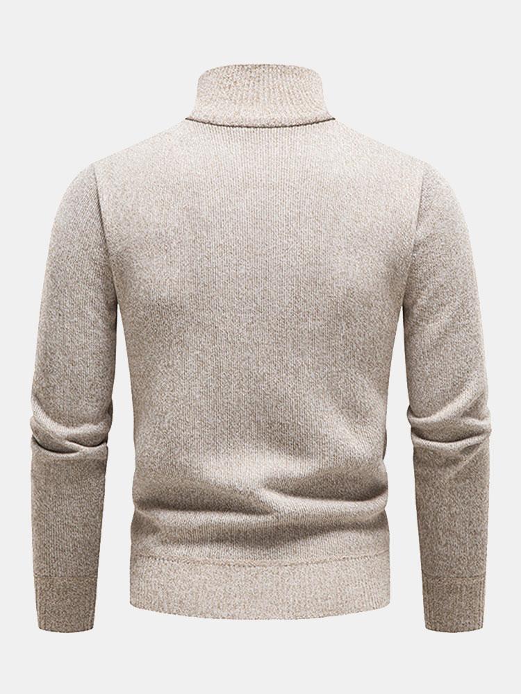 CHARLOTTE | Half-zip sweater with contrast panel
