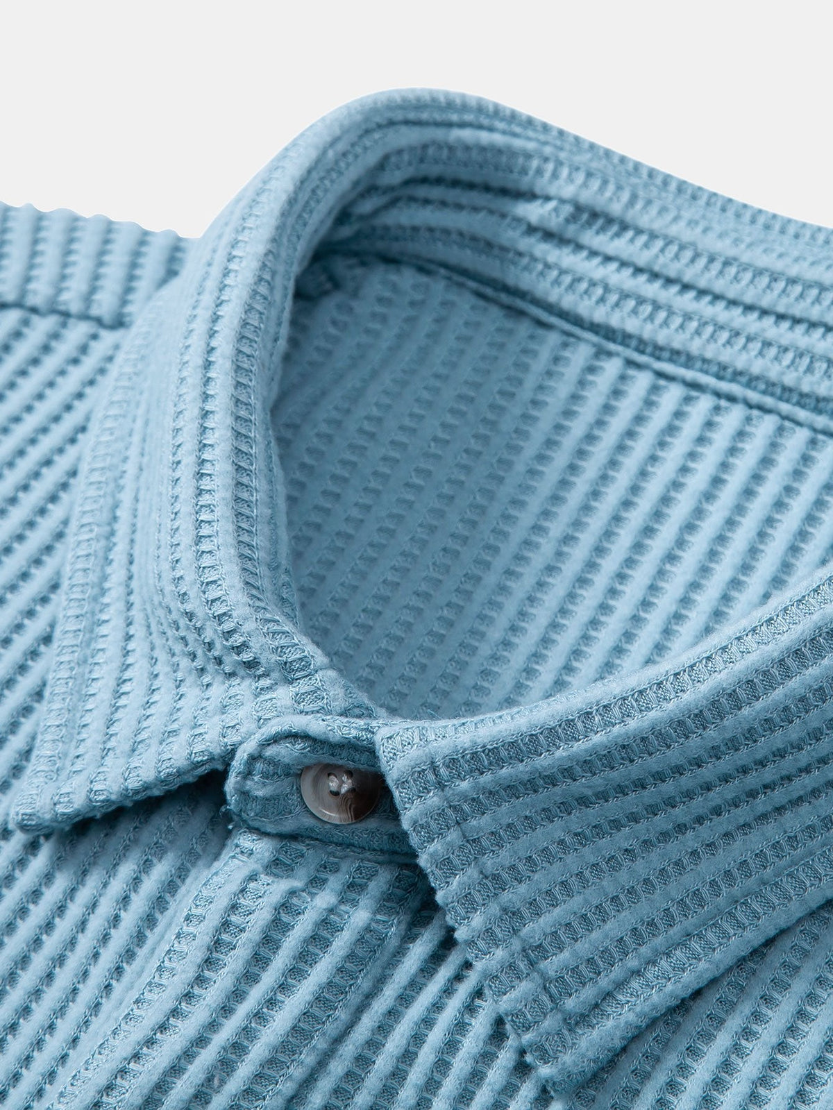 JACK | Waffle-knit shirt with button front