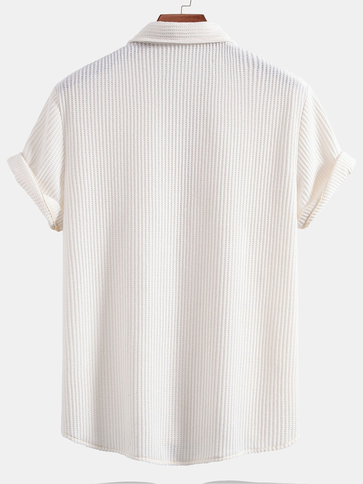 JACK | Waffle-knit shirt with button front