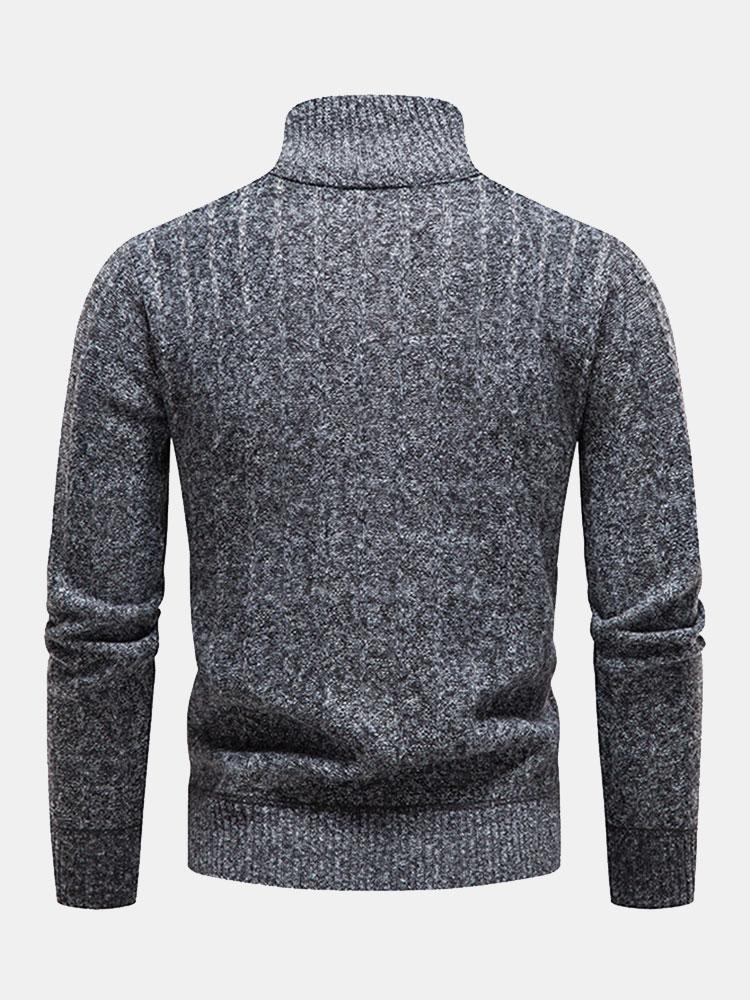 IMOGEN | Sweater with quarter-zip neckline