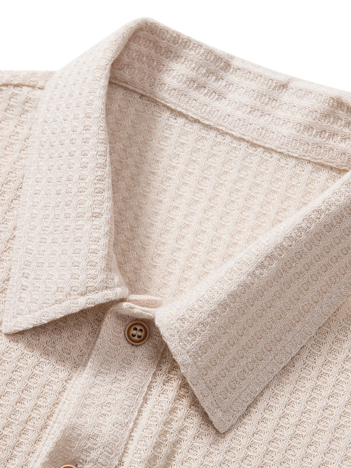 BENJAMIN | Polo and shorts set with waffle knit