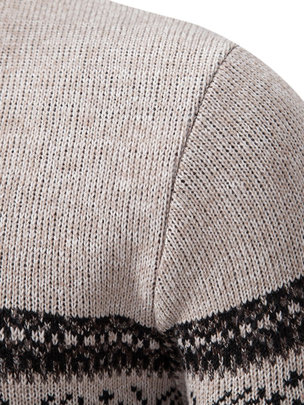 LILY | Quarter-zip sweater with random print