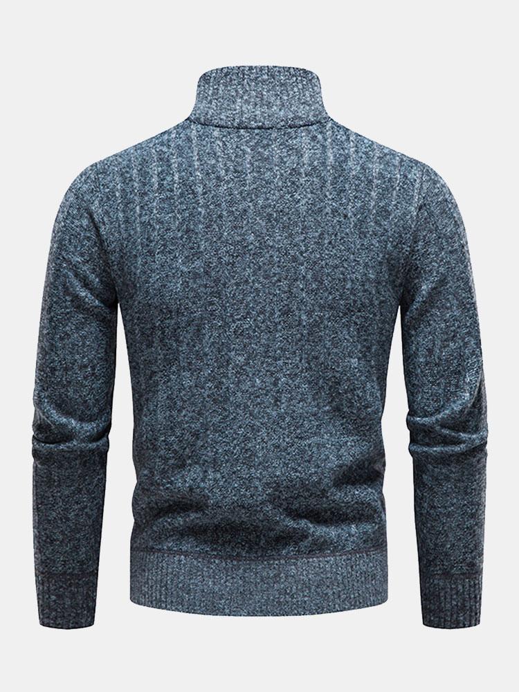 IMOGEN | Sweater with quarter-zip neckline