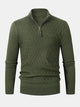 EDWARD | Sweater with quarter-zip and diamond knit