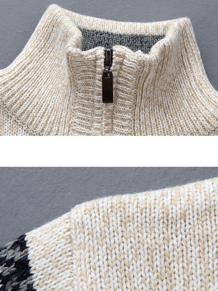 MIA | Half-zip sweater with moose print