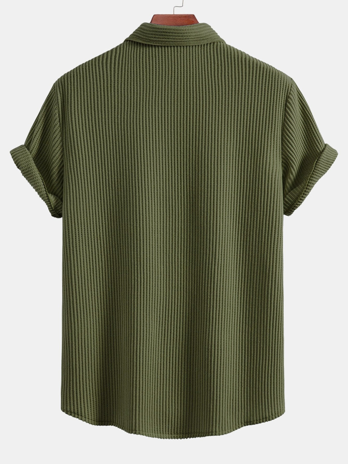 JACK | Waffle-knit shirt with button front
