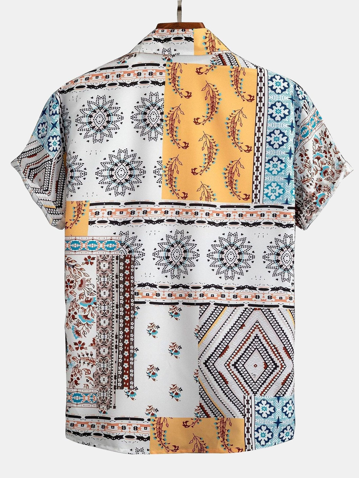 AVA | Shirt and shorts set with scarf print