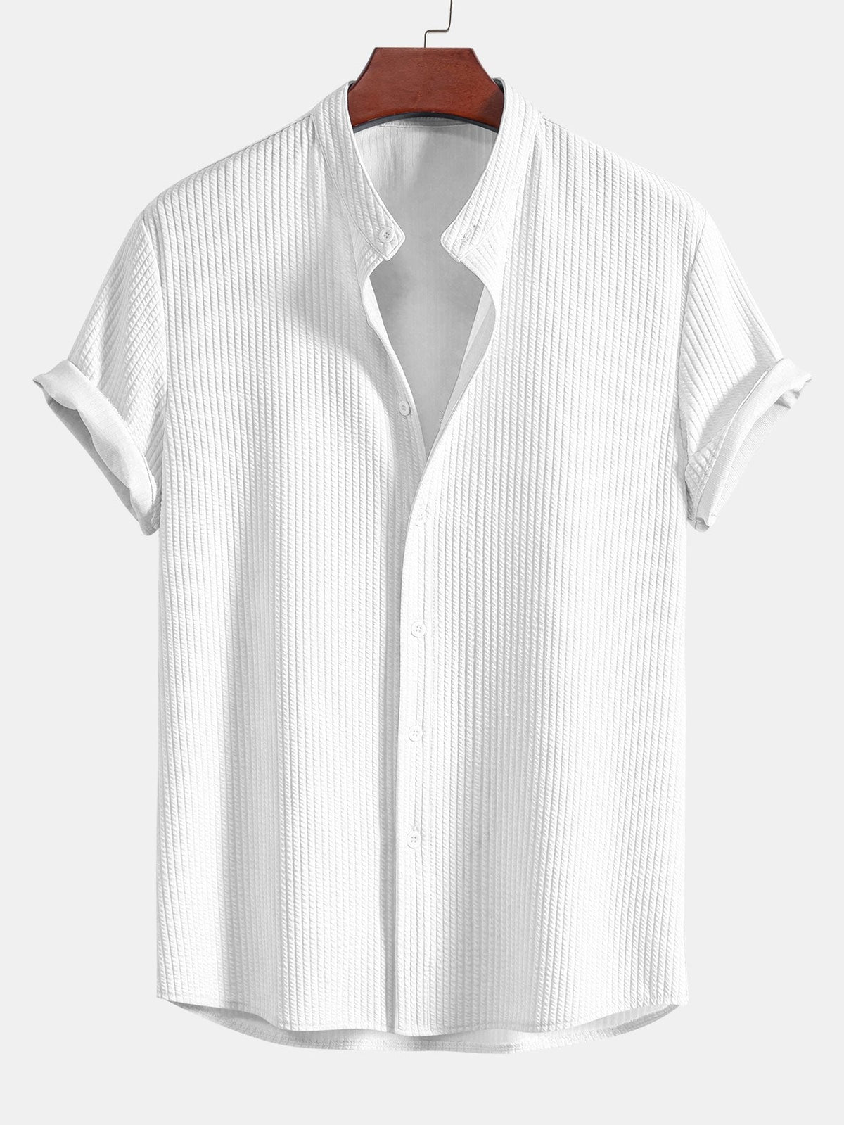 HENRY | Muscle-fit shirt with stand collar