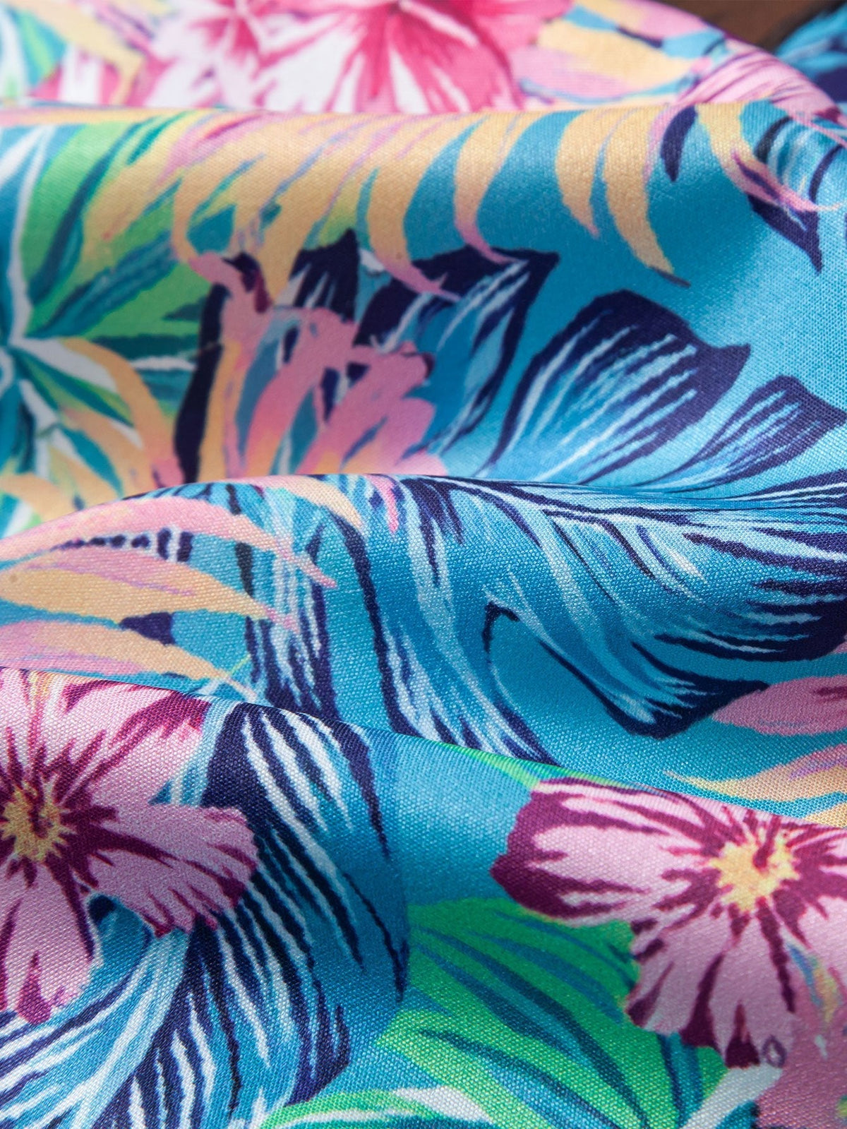 PHOEBE | Shirt and shorts set with all-over print