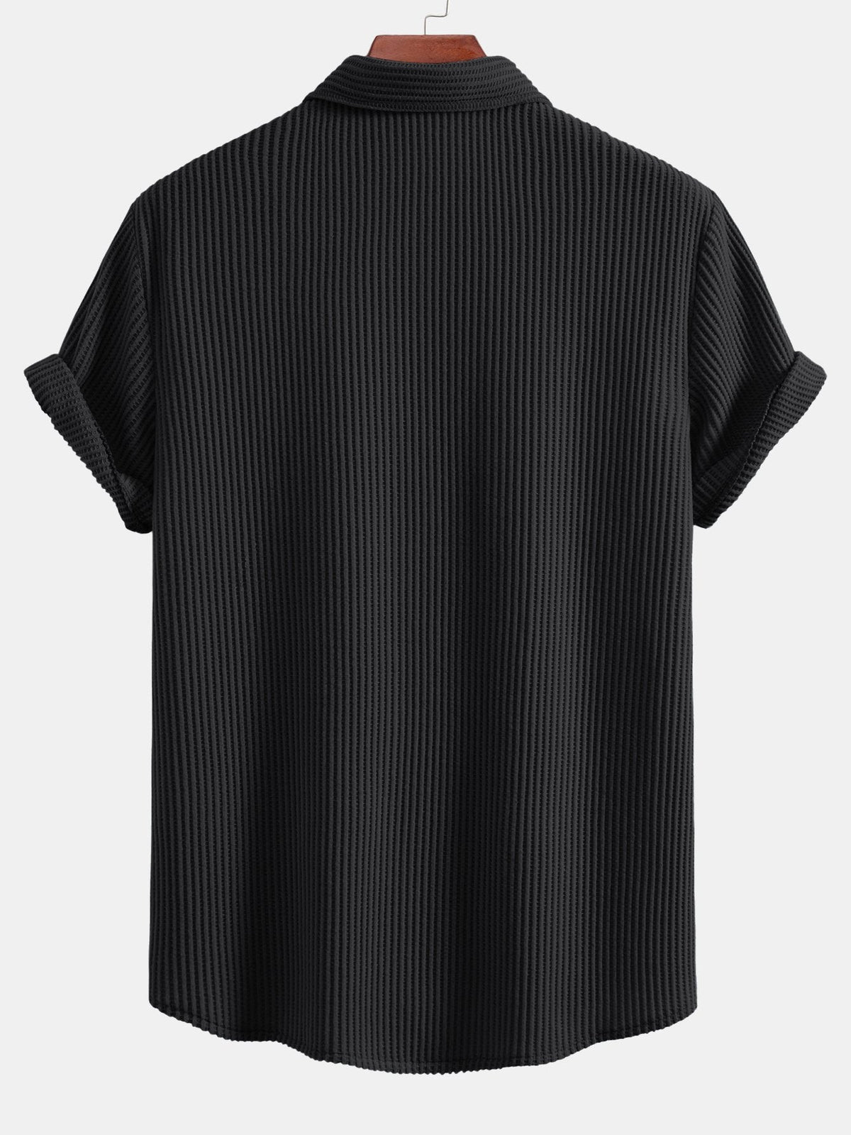JACK | Waffle-knit shirt with button front