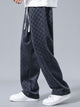 ROSE | Straight-leg trousers with check print