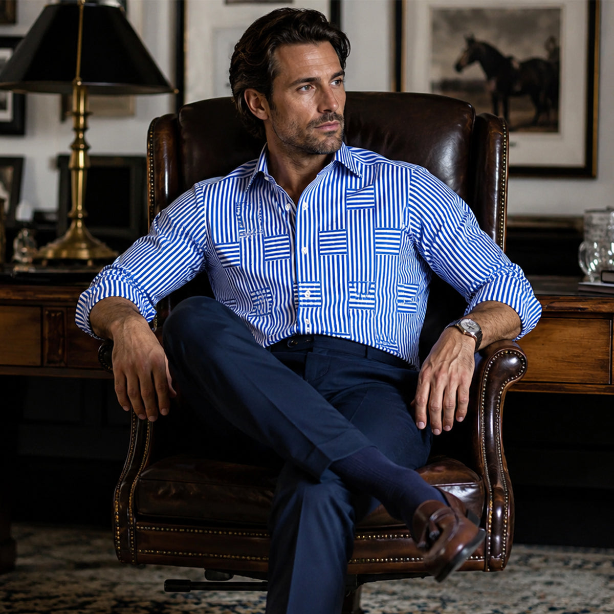 ARCHIE | Shirt with stripe pattern