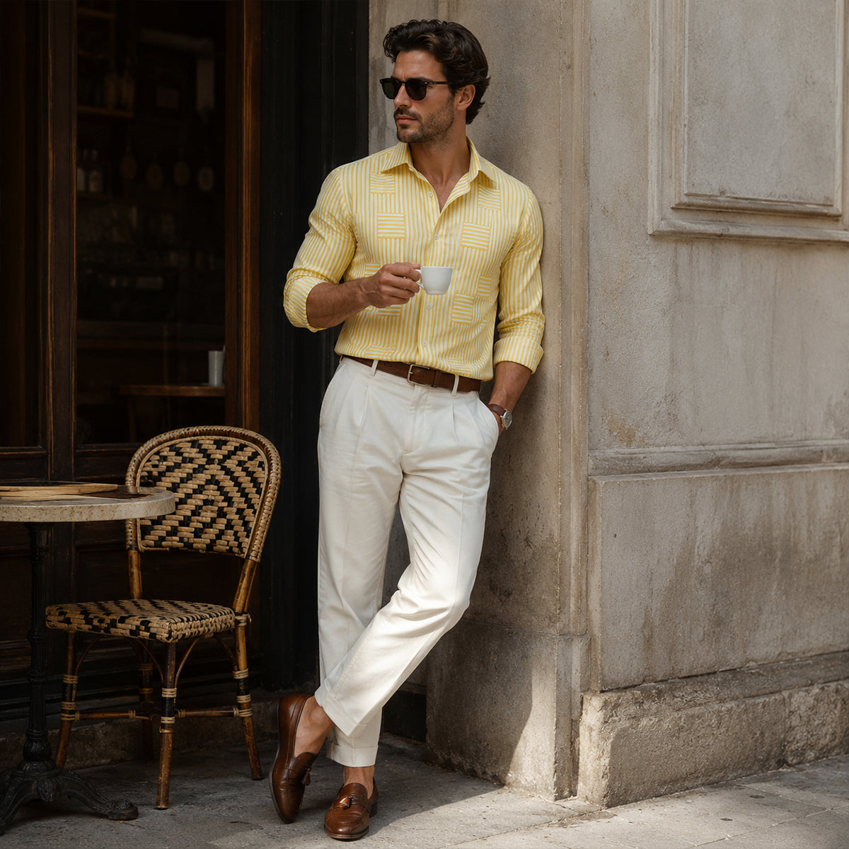 ARCHIE | Shirt with stripe pattern