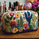 CHARLOTTE | Cosmetic bag with succulent print