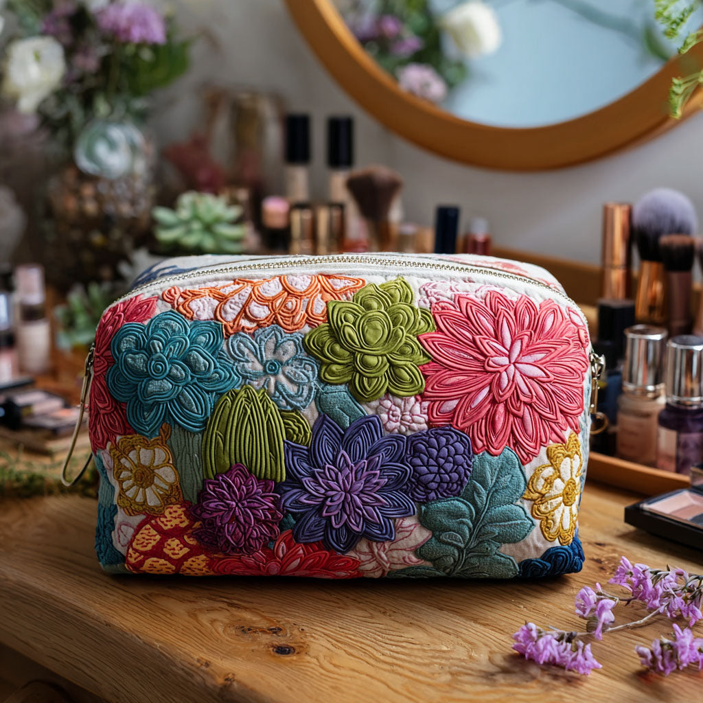 BEATRIX | Cosmetic bag with quilted finish