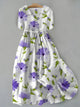 AURORA | Midi dress with floral print