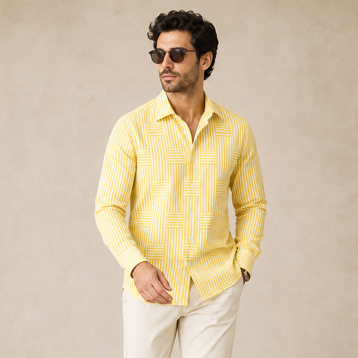 ARCHIE | Shirt with stripe pattern