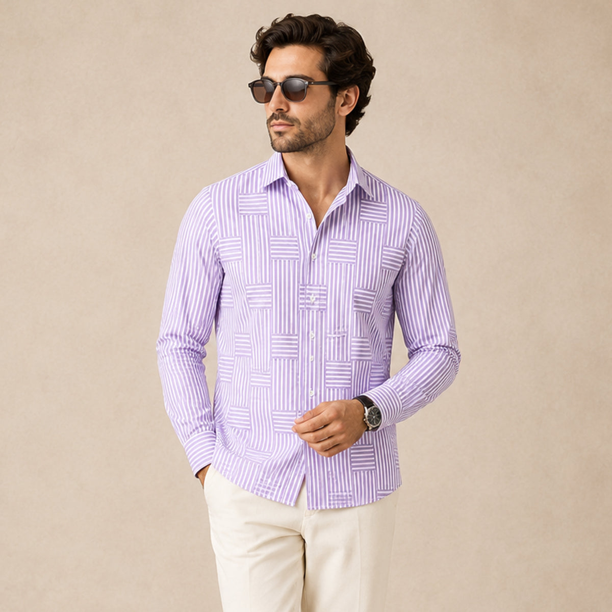 ARCHIE | Shirt with stripe pattern