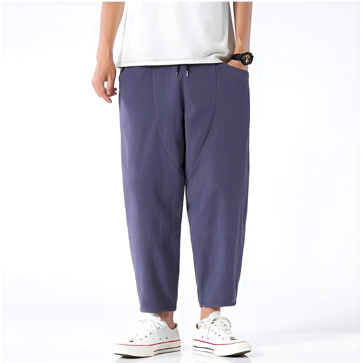 FLORENCE | Cropped trousers with drawstring waist