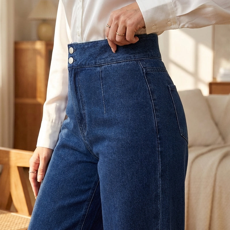 OLIVIA | High-waist wide-leg jeans
