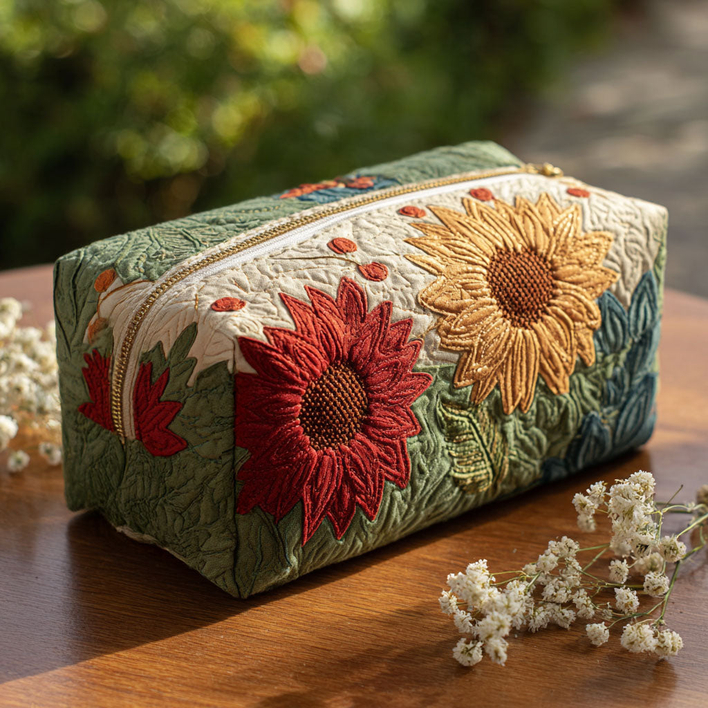 LILY | Cosmetic bag with quilted print